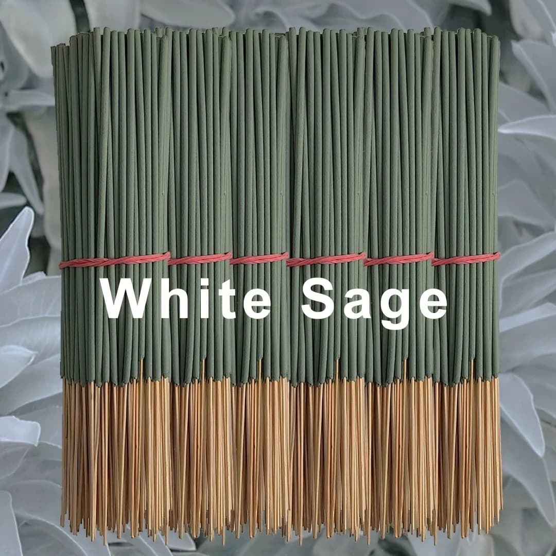 20/50 white sage incense sticks, 8,66 inches, suitable for yoga and meditation, purifie the mind and eliminates negative energy