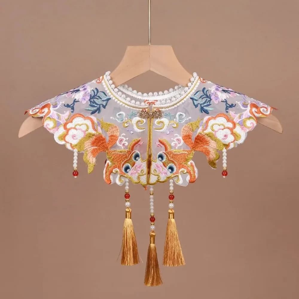 Vintage Qipao Women's Clothing Streetwear Ethnic Style Embroidery Wraphorse-face Hanfu Poncho Mantelles Mantwear Fashion Dresses