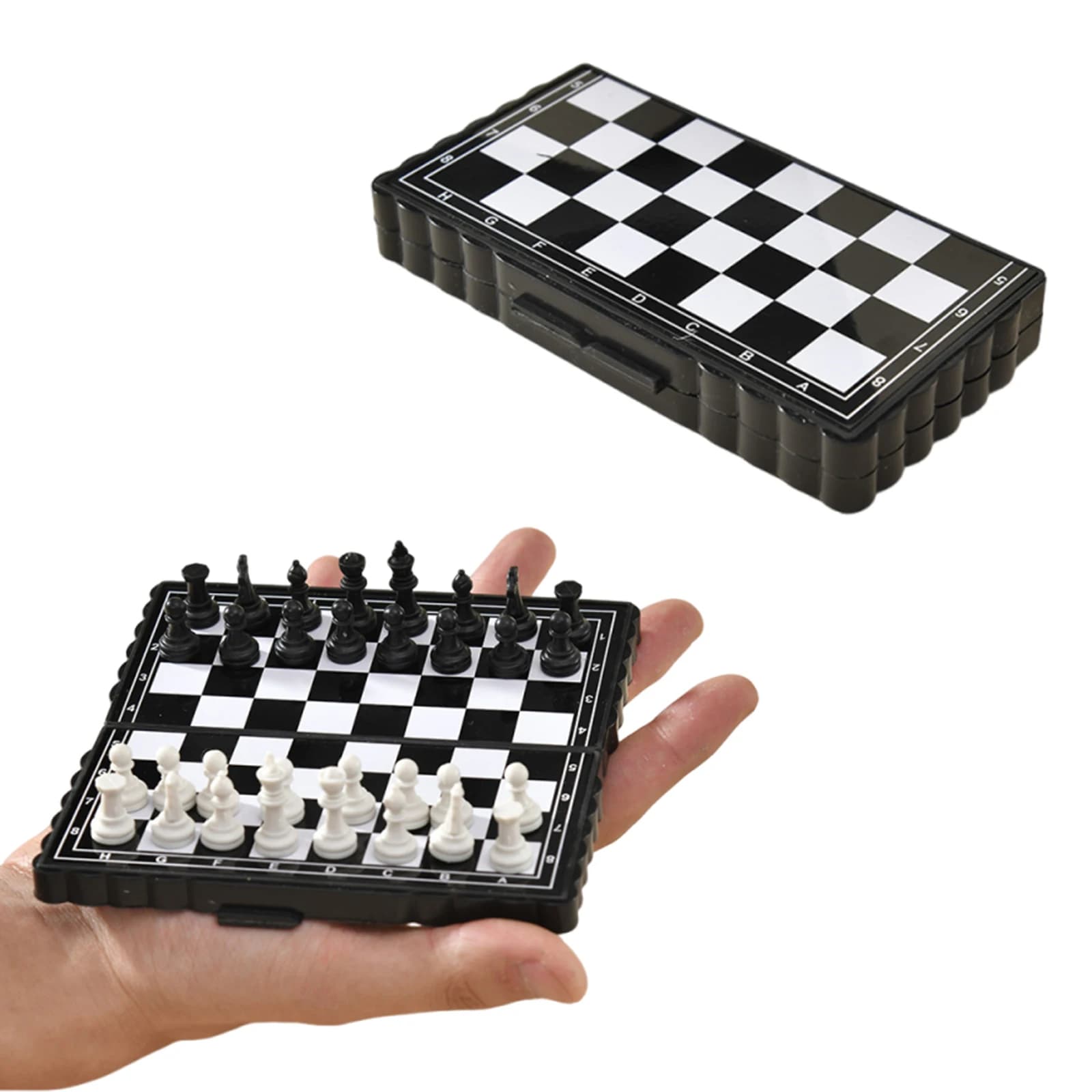 Portable Mini Magnetic Chess Set Educational Board Game Foldable International Chess Games Outdoor Travel Camping Entertainment