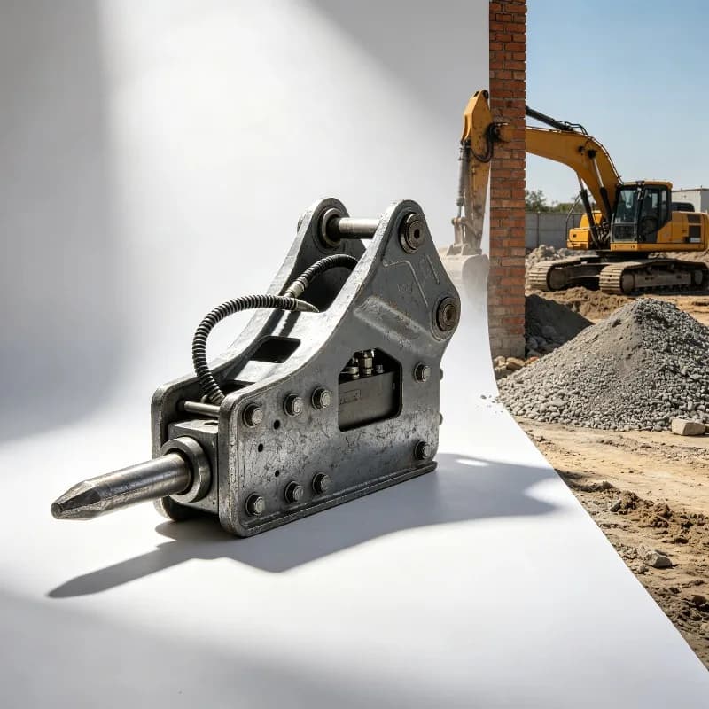 Martello Demolitore Idraulico per Lavori Pesanti, Alta Efficienza, Basse Vibrazioni, per Riparazioni di Fondamenta di Ponti e Strade