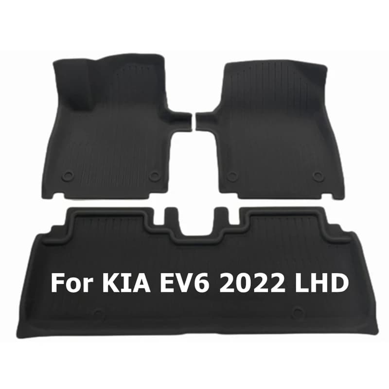Tappetini per auto in gomma 3D TPV per KIA EV6 2022 LHD XPE Tappetino per auto Accessori per auto