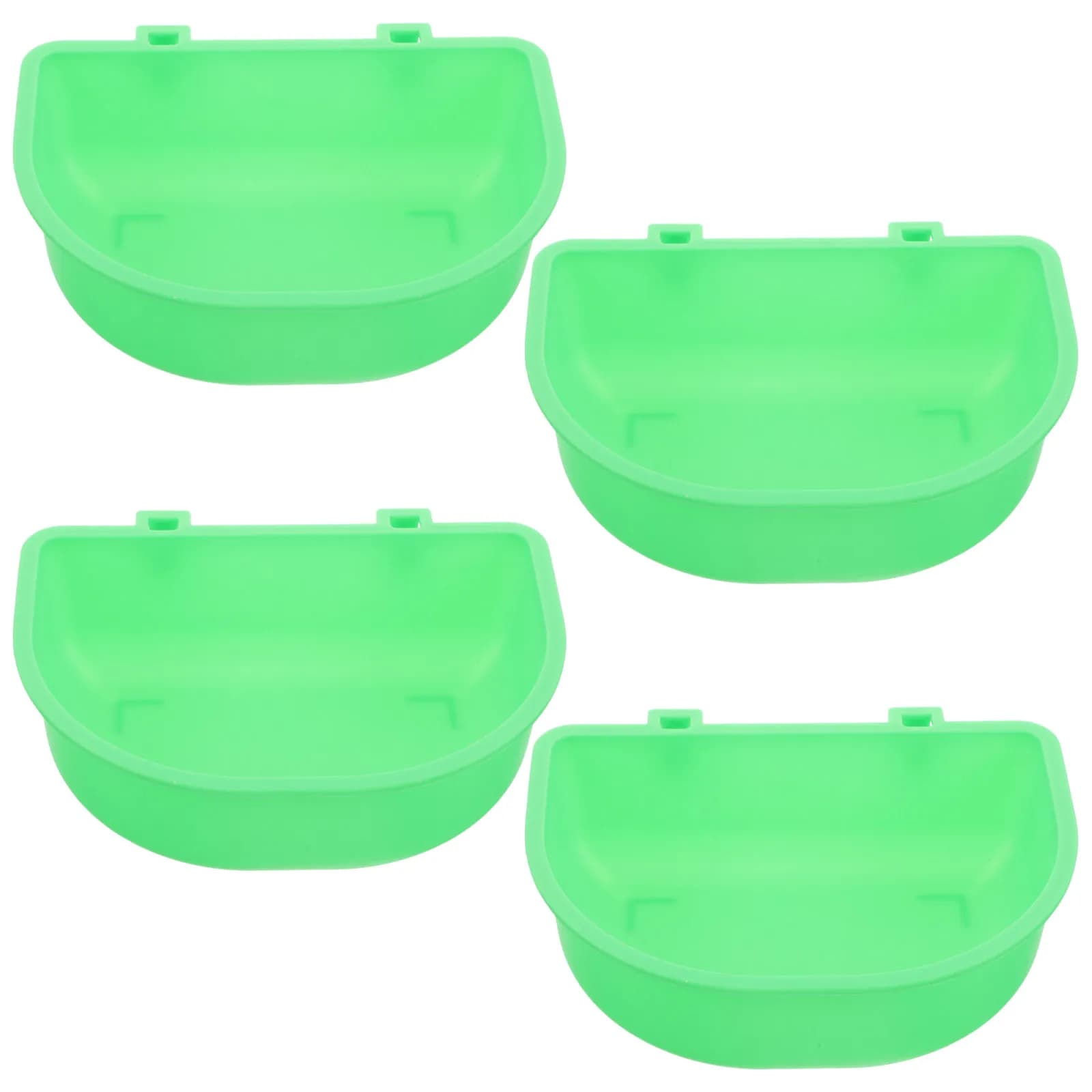 4Pcs Dog Crate Water Bowl Portable Hanging Removable Pet Cage Food Water Bowl for Travel Kennel Carrier Small Dogs Cats Airline
