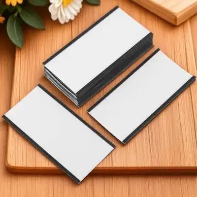 10Sets Magnetic Name Tag Holder Reusable Paper Insert Label Clip for File Cabinets Whiteboards School Supplies Shelf