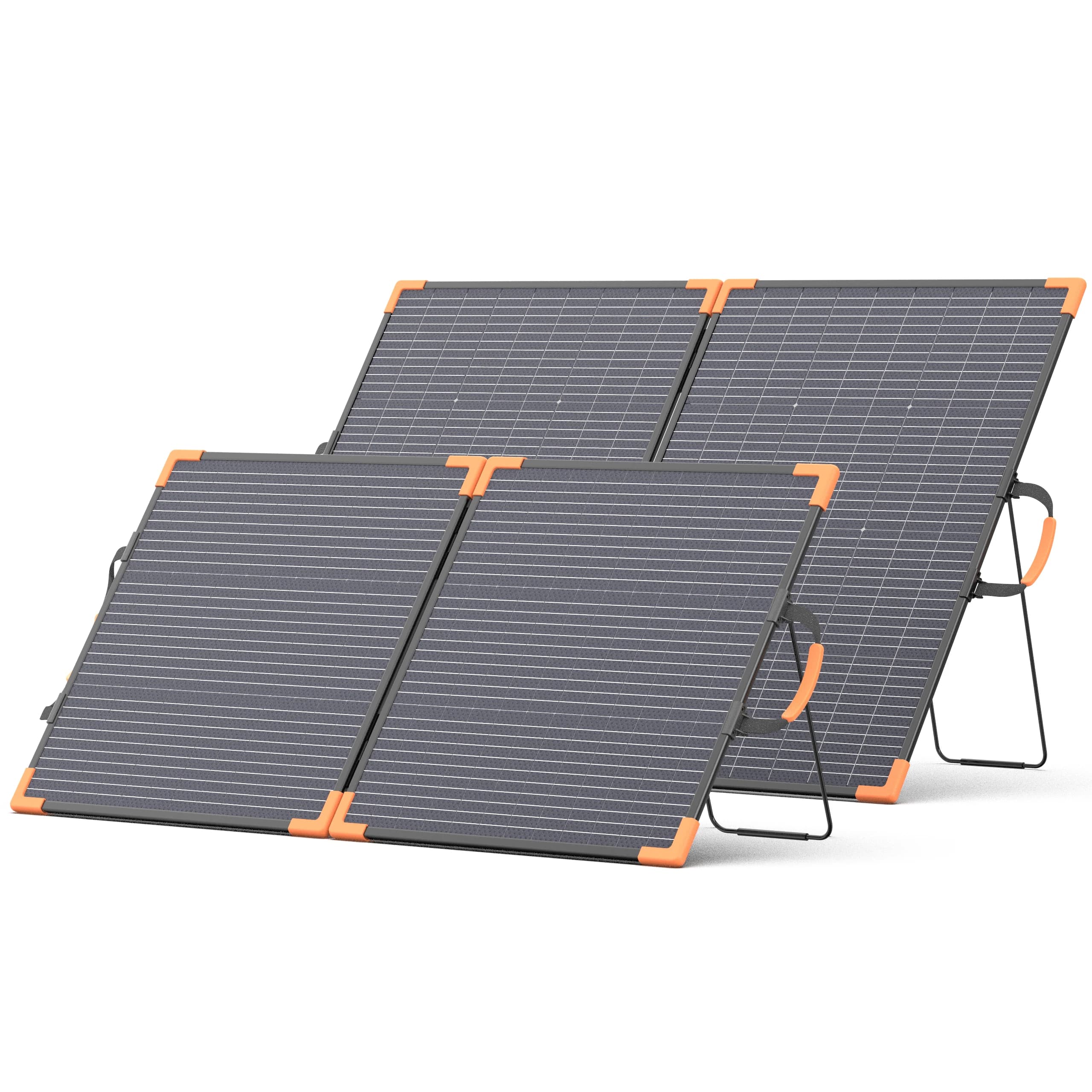 MHPOWOS 100/200W Pannelli solari bifacciali Pannello di ricarica solare portatile a celle Kit completo Stazione di alimentazione da campeggio per turismo all'aperto