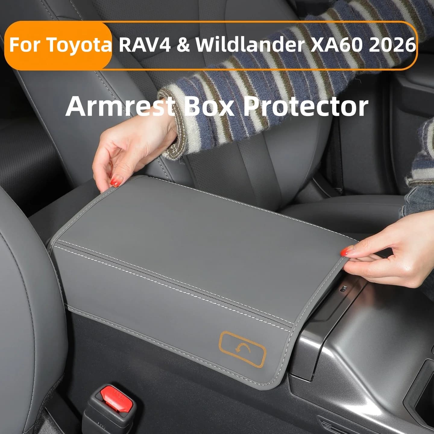 For Toyota RAV4 & Wildlander XA60 2026 Car Armrest Box Protective Cover Anti-Scratch Wearproof Center Console Armrest Protector