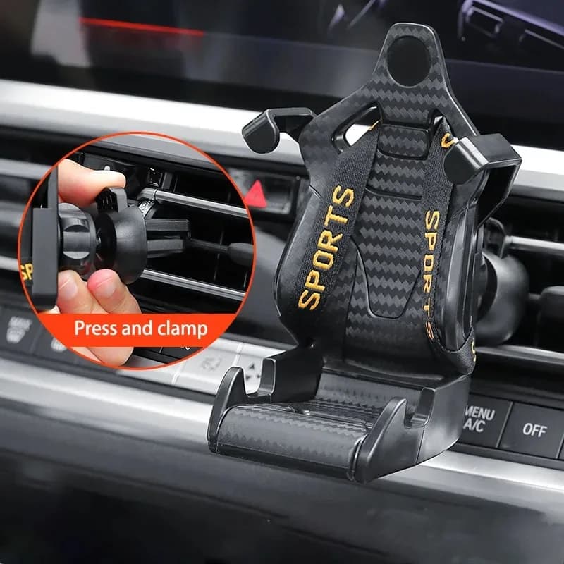 Supporto per telefono da auto, supporto per smartphone con clip per presa d'aria, senza supporto magnetico, per iPhone, Xiaomi, Samsung, Huawei