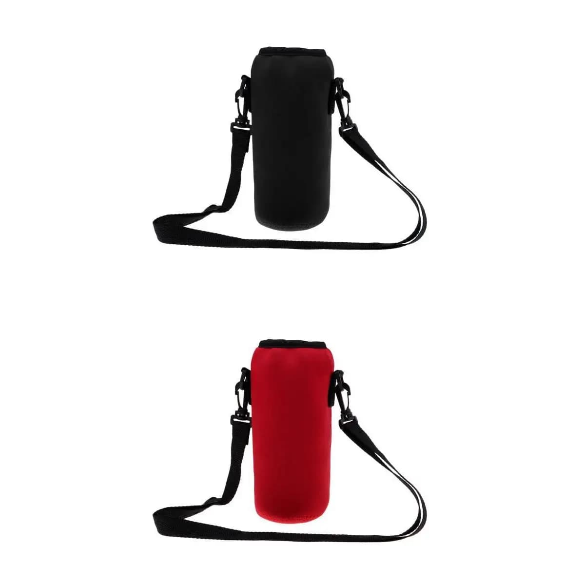 Borsa Termica in Neoprene per Bottiglia d'Acqua, Porta Bottiglia Regolabile per Campeggio, Corsa, Zaino, Viaggi