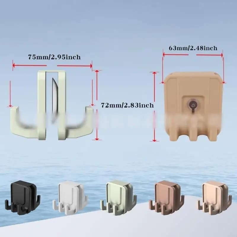 Ganci per camion da bagno g92c gancio doccia gancio silicone asciugamano a doppia faccia a doppia cornice per asciugamano per da