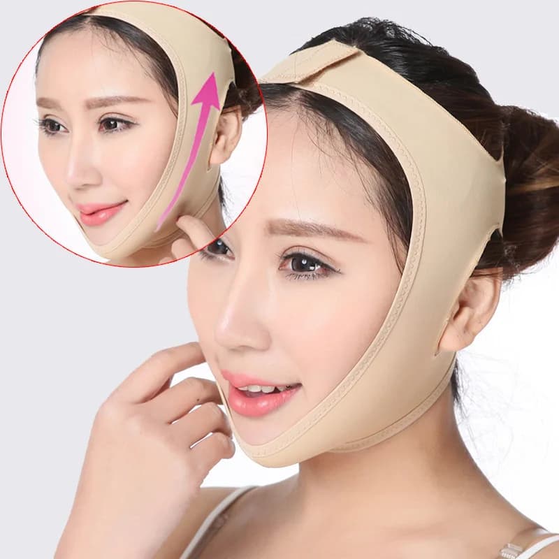 Viso V Shaper Benda dimagrante viso Rilassamento Sollevamento cintura Forma Ascensore Ridurre massaggio a doppia fascia Strumenti per la cura del massaggio del mento