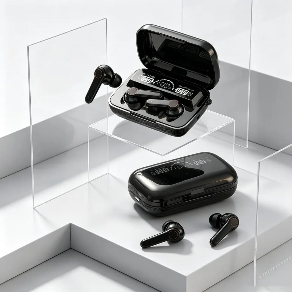 Wireless Gaming Headsets TWS Earphones 9D Stereo Sound Quality Bluetooth Headphones with Microphone for Gaming and Music