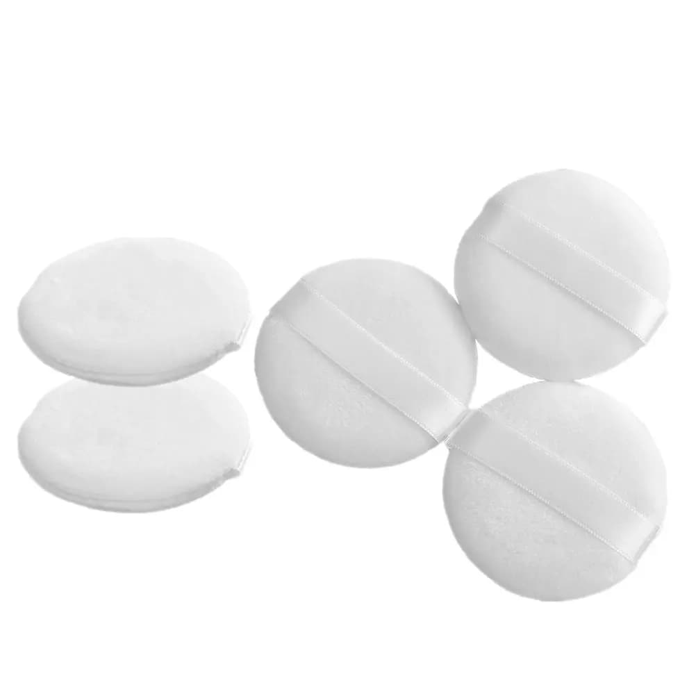 5 pezzi di piccoli applicatori per trucco in polvere, morbidi strumenti per il trucco da donna, per fondotinta, fard, illuminante e cipria