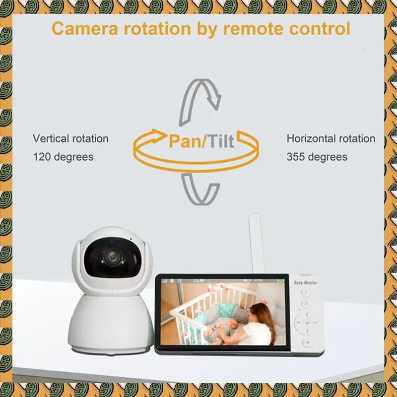 A77I Schermo Video Baby Monitor 10 Zoom Fotocamera con schermo di visualizzazione della temperatura Smart Home