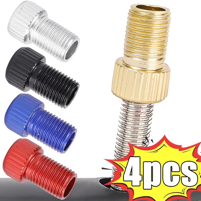 Adattatore per valvola bici in lega di alluminio converti Presta in valvola Schrader pompa per bicicletta tubo per ugello d'aria adattatore per accessori per biciclette