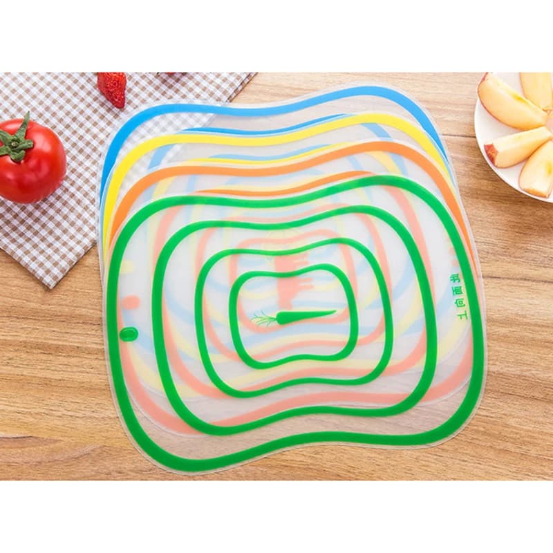 1 pcs kitchen cutting board plastic non-slip cutting board 4 pieces cutting board for light kitchen