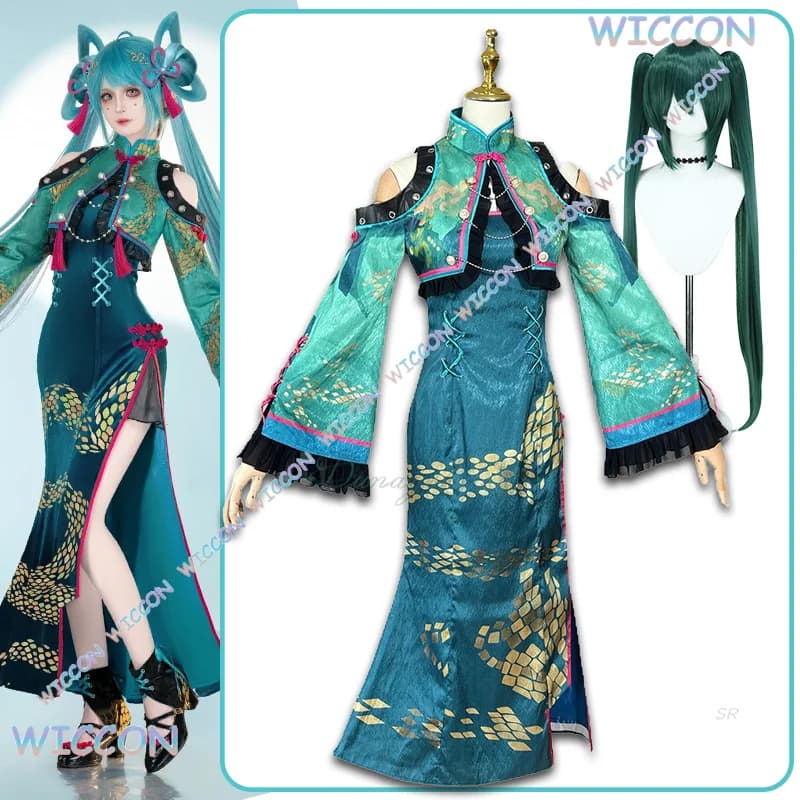 Wona Mi Costume Cosplay a tema serpente Cheongsam Ku Stile cinese Festa di Halloween Carnevale Uniforme Donne adulte Abiti di Capodanno