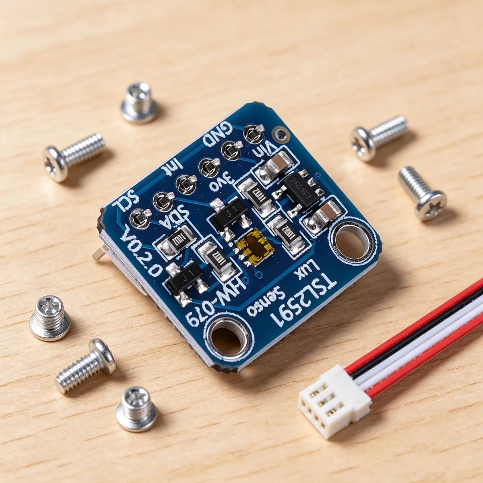 TSL2591 High Dynamic Range Digital Light Sensor I2C Interface High Dynamic Digital Optical Sensor Module for QWIIC & Arduino