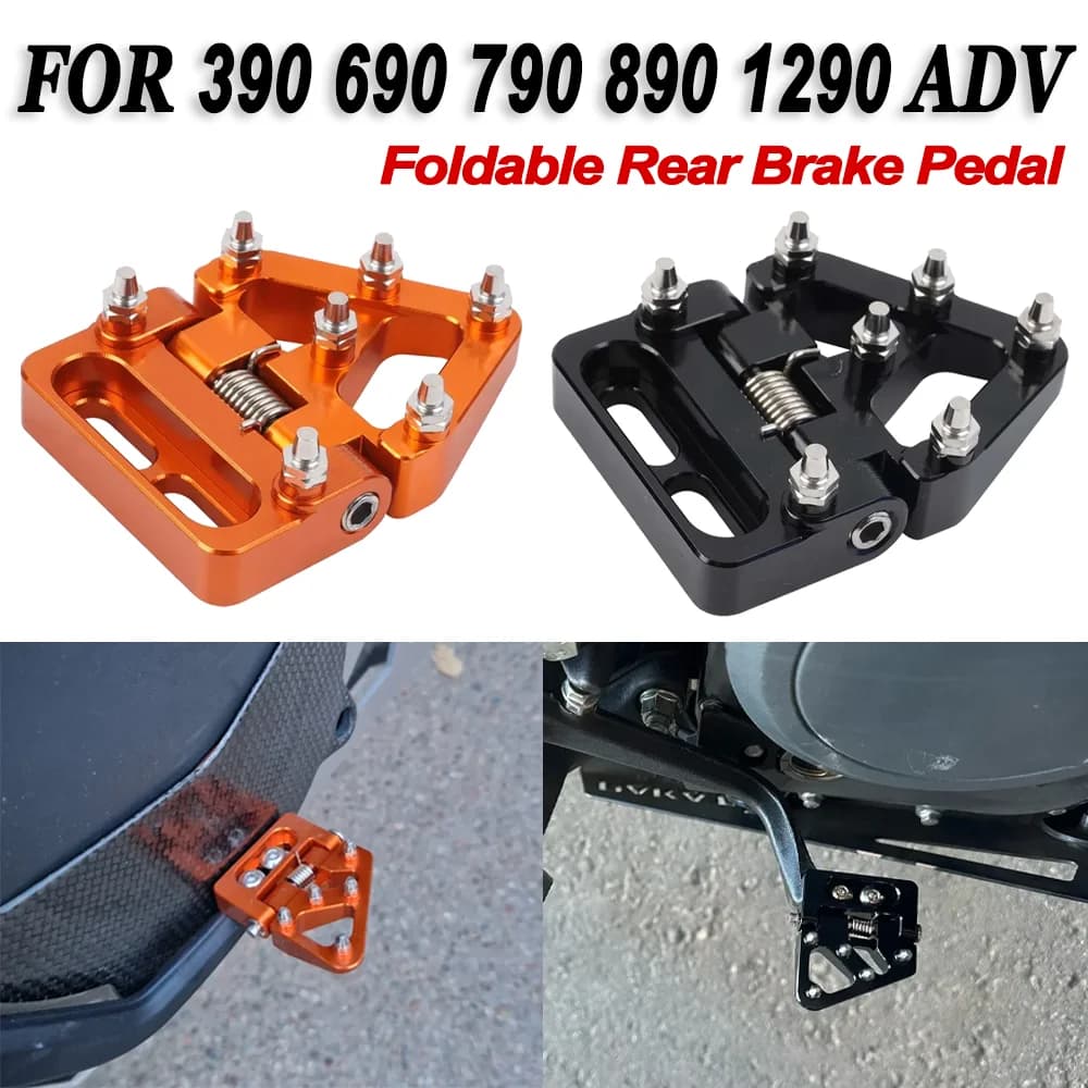 Pieghevole Pedale del Freno Posteriore Passo Punta Piastra Per KTM 790 890 390 1290 Adventure 690 Enduro 690 SMC R per Husqvarna 701 2023 2022
