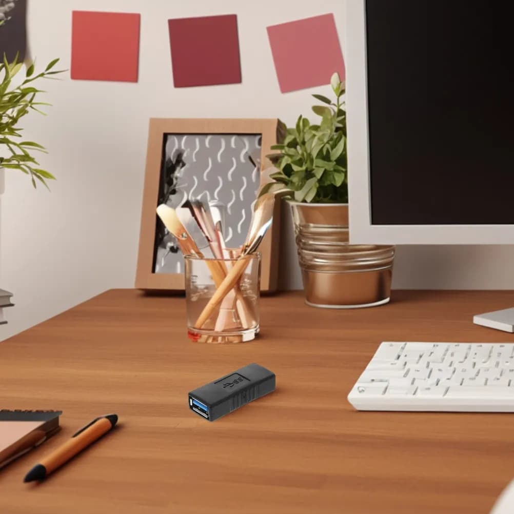 Adattatore USB da femmina a femmina da 4 pezzi, prolunga per connessione continua, per casa, ufficio, viaggi, trasferimento dati veloce, connettore USB per ricarica