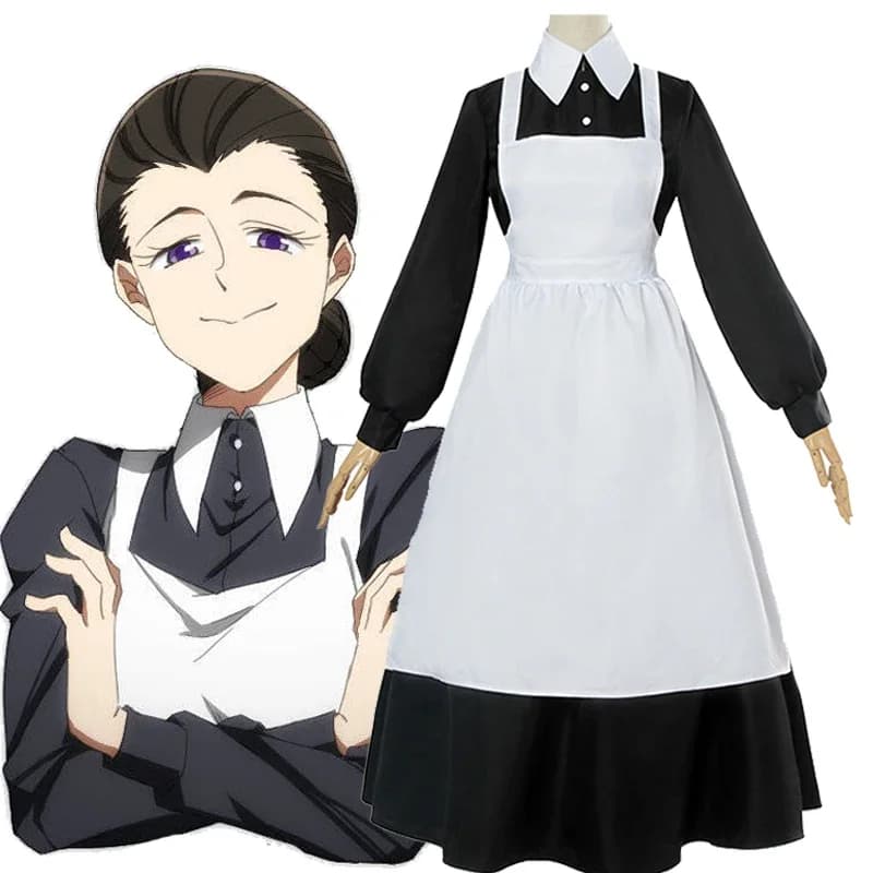 Anime Il Promised Neverland Mamma Isabella Costume Cosplay Yakusoku no Neverland Cameriera Vestito Delle Donne 2025 Vestito di Halloween Vendita Calda