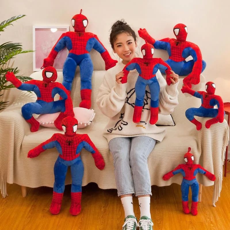 Peluche Spiderman Morbido e Delicato sulla Pelle, Nuovo Giocattolo di Peluche Carino, Cuscino Gigante per Dormire, Morbido Animale di Peluche, Regalo di Compleanno per