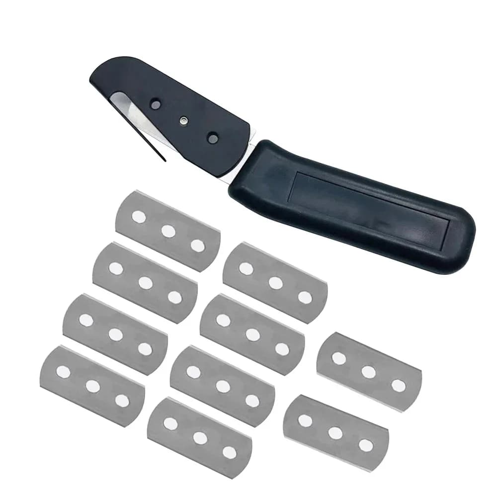 Taglierina per carta con pellicola in vinile con lame in metallo da 10 pezzi utensili da taglio per adesivi per auto coltello artistico taglierina per lo Styling dell'auto utensili manuali
