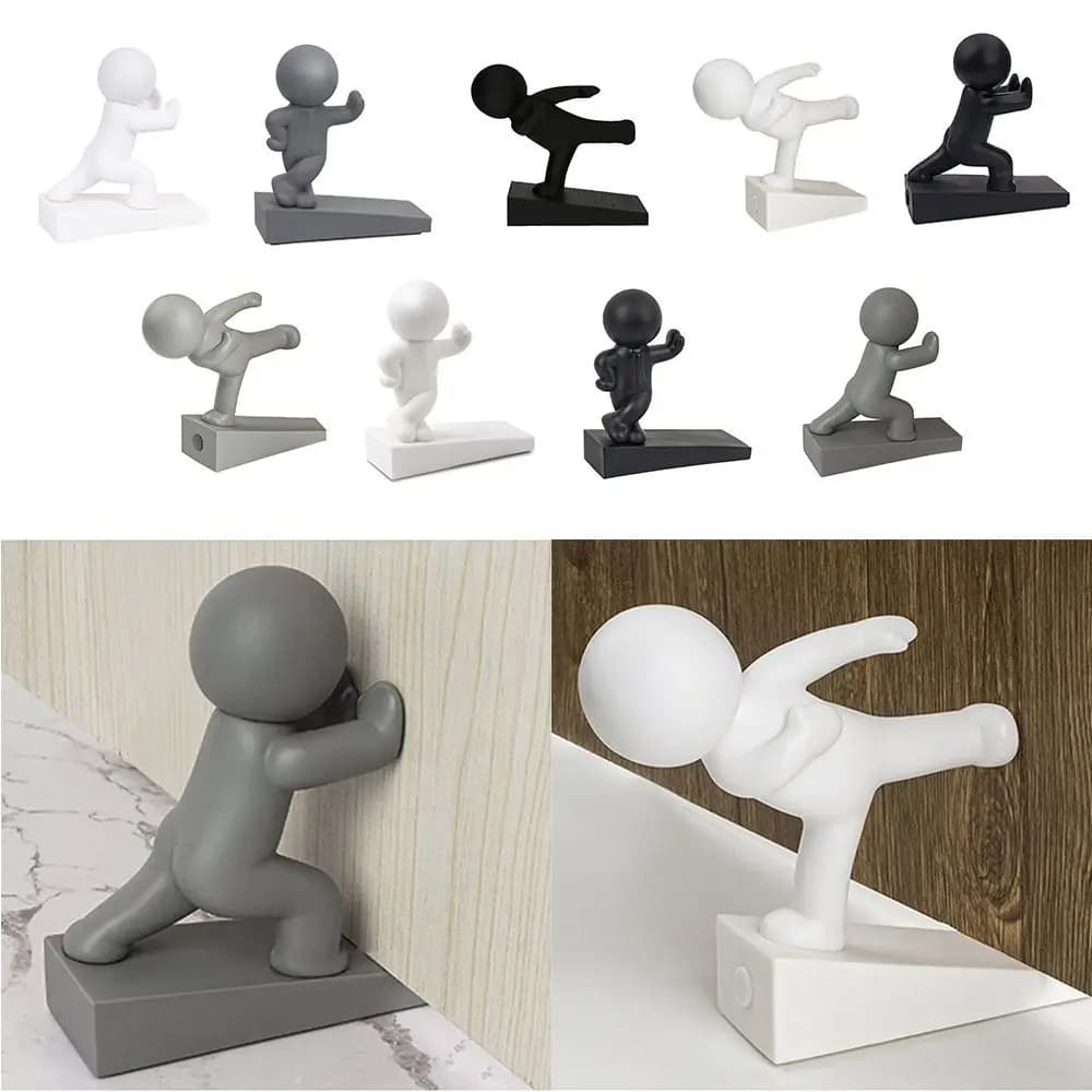 Divertente Fermaporta Decorativo a Forma di Personaggio, Fermaporta Decorativo a Cartone Animato, Fermaporta Anti-Collisione per la Casa