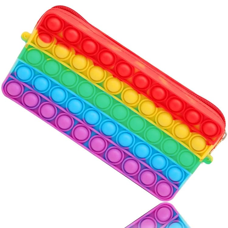 Astuccio a bolle per ragazze simpatico sacchetto di immagazzinaggio di cancelleria Fidget ADHD giocattoli sensoriali per autismo Juguetes Antiestres Ansiedad