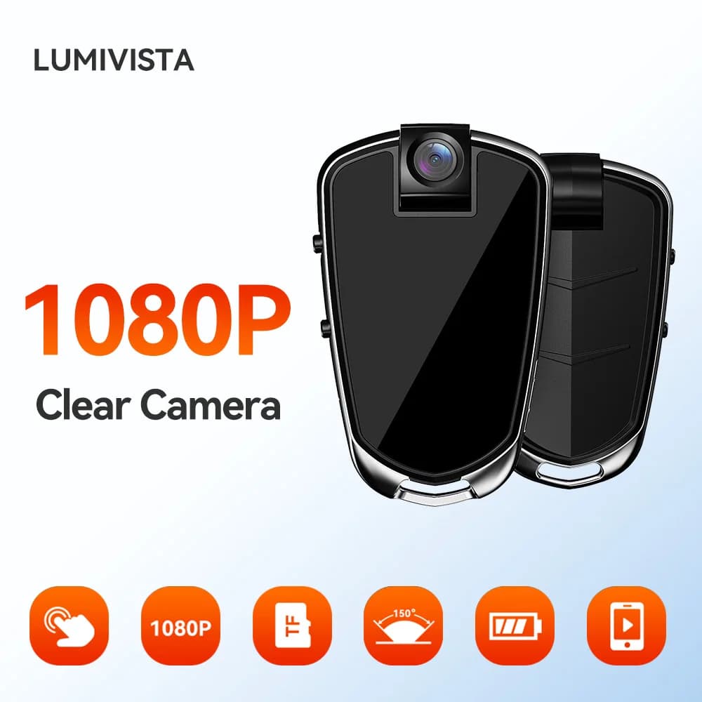 Mini Telecamera di Sicurezza 1080P HD - Design Compatto Portatile per Monitoraggio Domestico, Registrazione Discreta per Uso Quotidiano