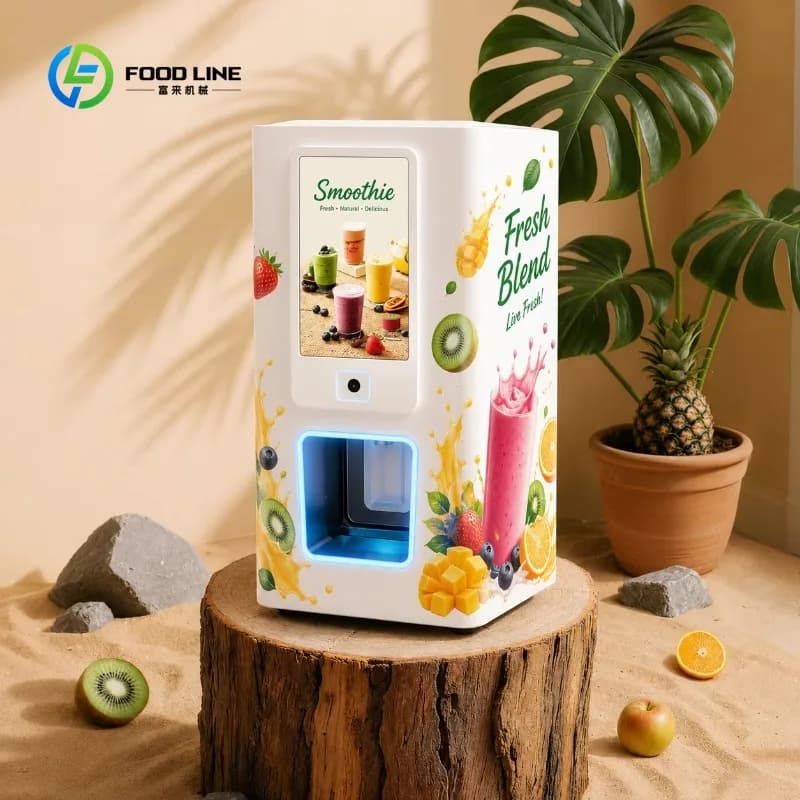 Customized Factory OEM/ODM 7-11 Self Service Smart Desktop Frozen Fruit Smoothie Vending Machine Automatic Blender Healthy Drink