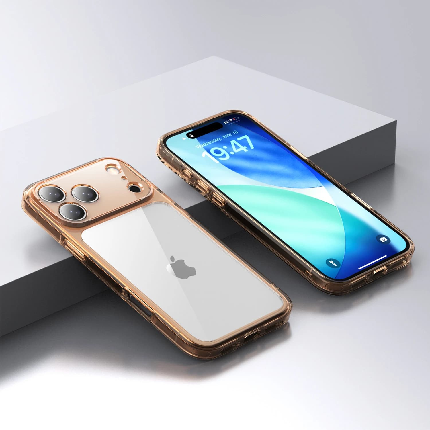 Luxury Transparent Shockproof Phone Case For iPhone 17Air 17 17Pro 17Pro Max Clear Hybrid Hard Acrylic Protective Back Cover