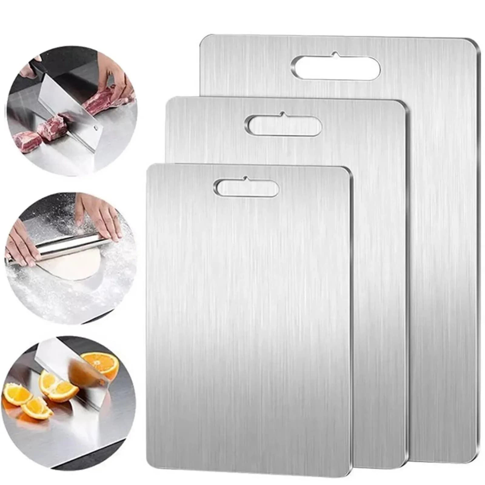 Titanium Coating Cutting Board Double-Sided Kitchen Tool Camping Size S / M / L