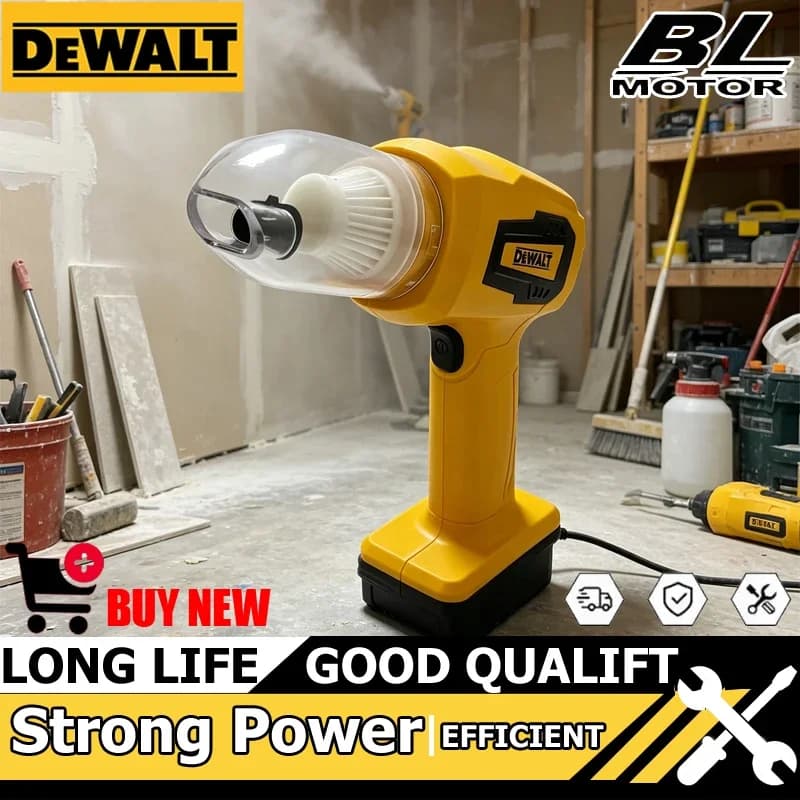 Aspirapolvere Portatile per Auto DEWALT 10Kpa Senza Fili con Funzione Soffiatore per Batterie da 18V 20V