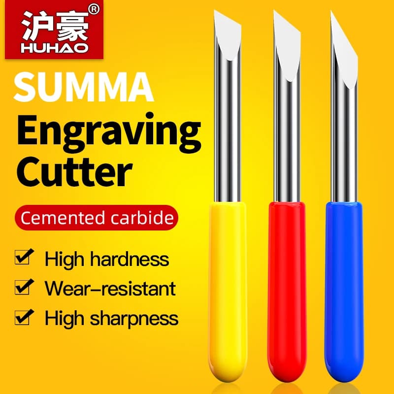 Lama HUHAO SUMMA 5 pezzi con custodia trasparente Lama per plotter da taglio Summa 30 gradi Lama in metallo duro 30 45 60 gradi per vinile