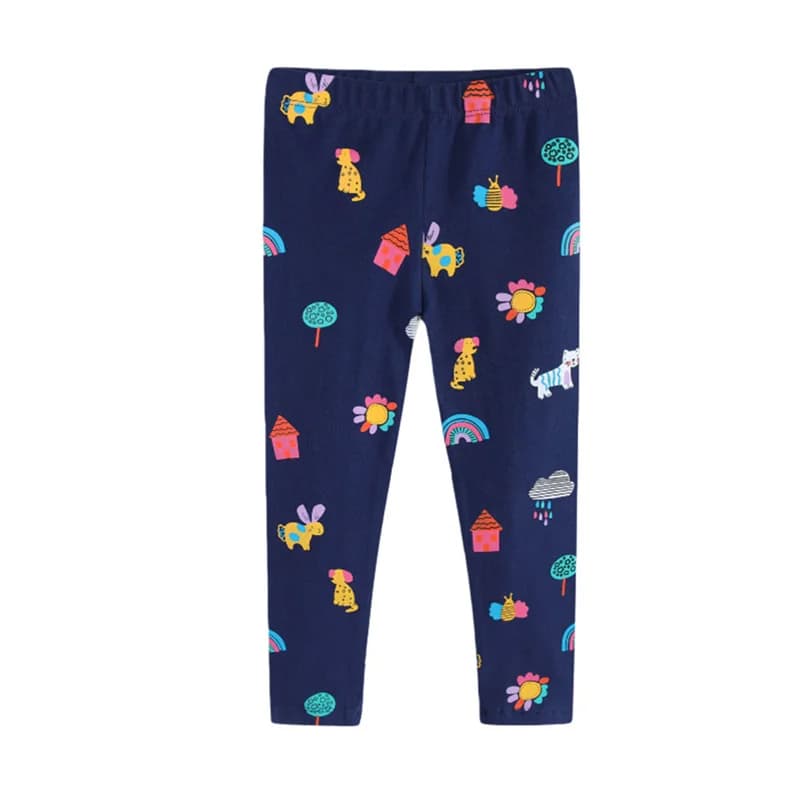 Jumping Meters 2-7T Nuovi Leggings per Bambine con Stampa Animali e Cartoni Animati, Pantaloni Skinny alla Moda per Bambini, Pantaloni a Matita per Bambini