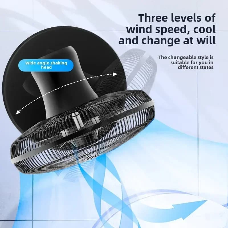 Electric fan Floor fan Household energy-saving vertical dormitory Remote control Gale sound Light industrial fan Strong