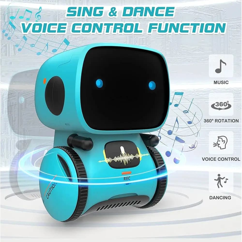 Robot Emo Robot intelligenti Versione russa, inglese e spagnola Controllo vocale e touch Giocattoli Educativi interattivi Per bambini G