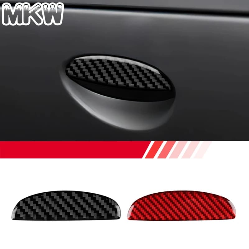For Seat Leon Mk2 2008-2012, Carbon Fiber Decorative Stickers Soft for Covering Vano Handheld Side, Car Interior Accessories