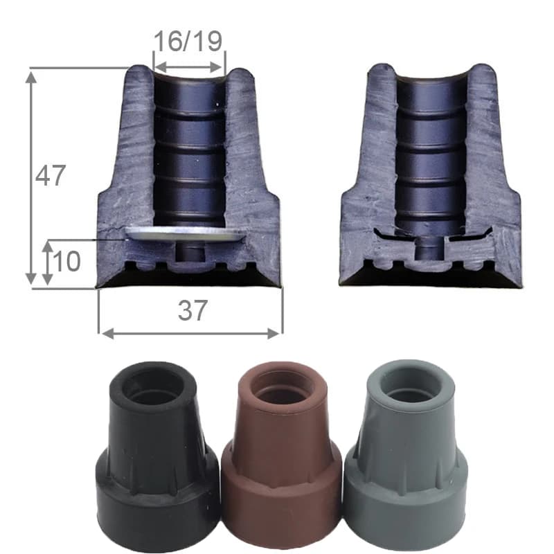 Tires for trekking poles, hiking poles, stick accessories, spare slip mats for zavorre, for elderly