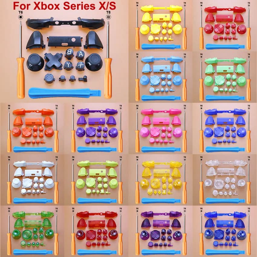 JCD Joystick Cap cacciavite paraurti trigger ABXY Dpad LB RB LT RT pulsante Set completo per Controller Xbox Series X S