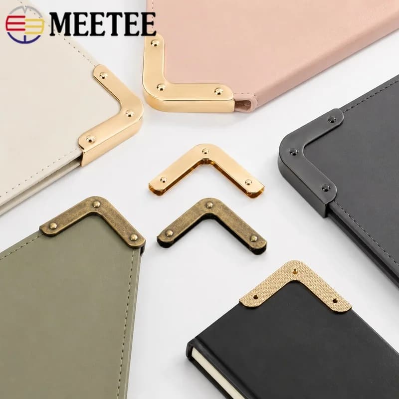 10/20Pcs 25-54mm Bag Edge Corner Metal Buckles Purse Handbag Protection Decor Clip Clasp Leather Craft DIY Hardware Accessories