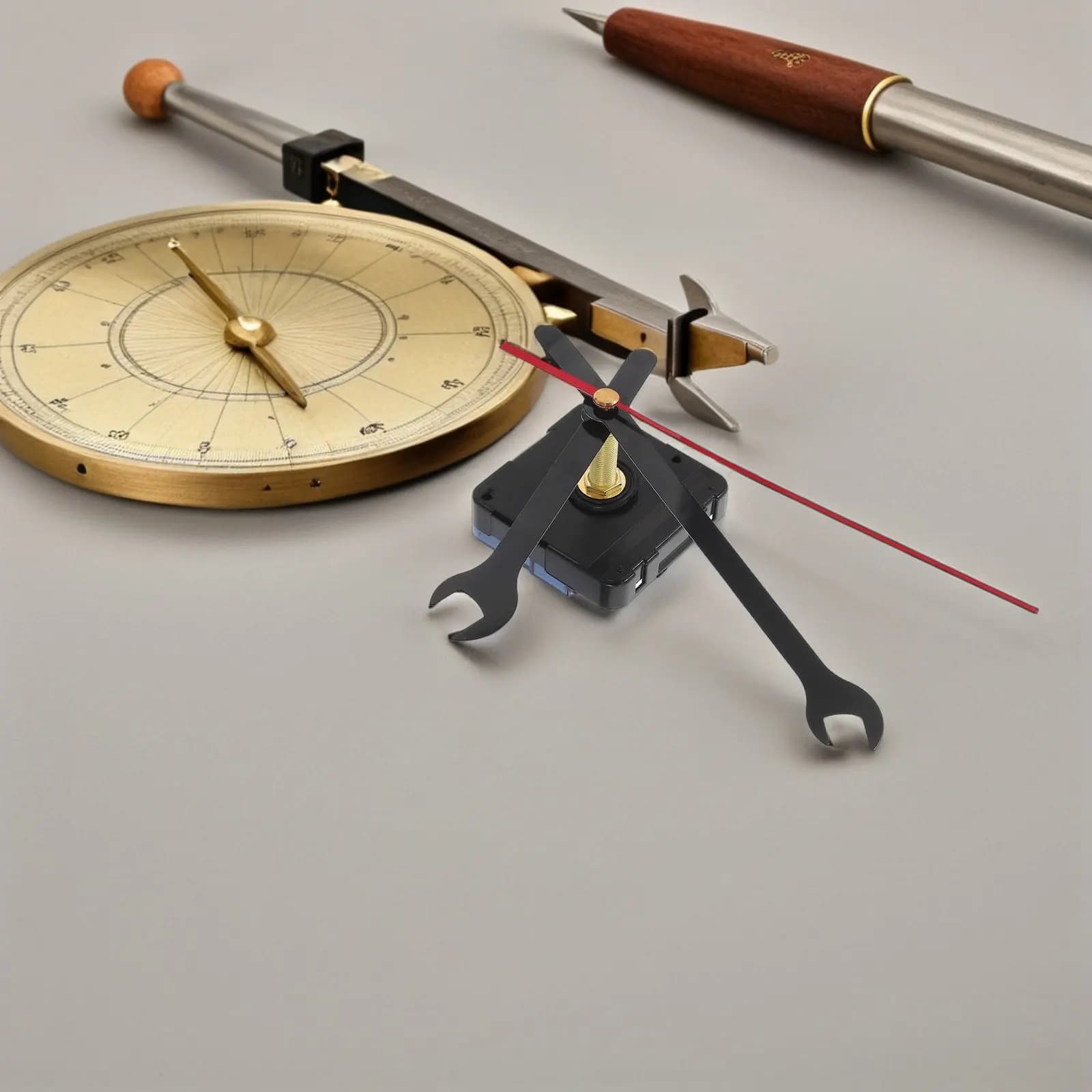 Set di Movimento Silenzioso per Orologio al Quarzo, Kit Meccanismo Fai-da-Te per Orologio da Parete, Decorazione per Camera da Letto e Studio