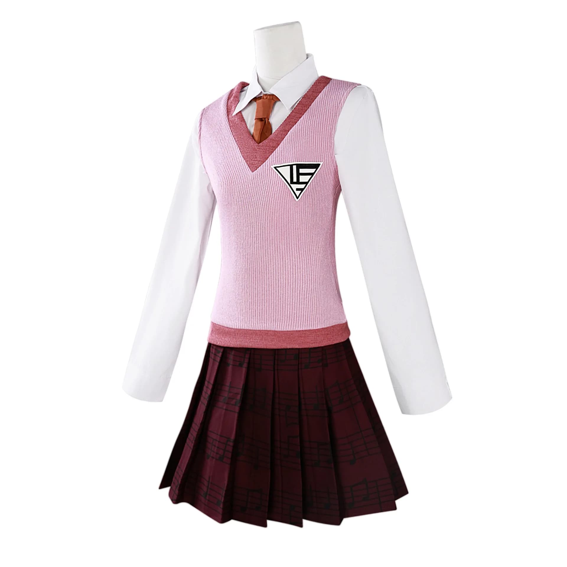 Kaede Akamatsu Costume Cosplay Danganronpa Gioco Anime Vestiti Uniforme scolastica Abito Costumi di Halloween Personalizzati