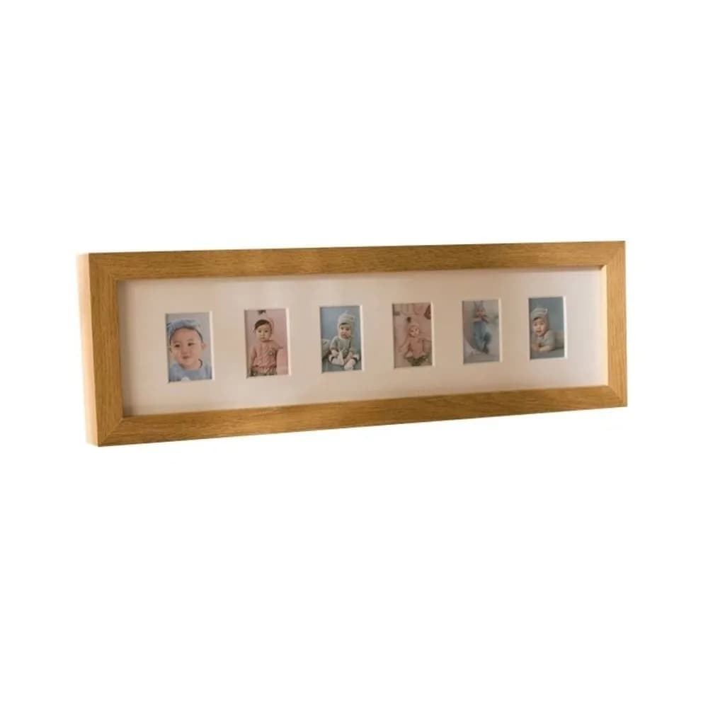 Wooden Baby Growth Photo Album Frame 2 Inch 6 /10 Holes Creative Picture Frames Mini Durable Memorial Photo Frame