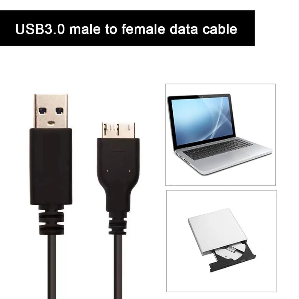 Cavo adattatore USB 3.0 tipo A a USB3.0 Micro B maschio Cavo di sincronizzazione dati per disco rigido esterno Cavo dati disco rigido HDD