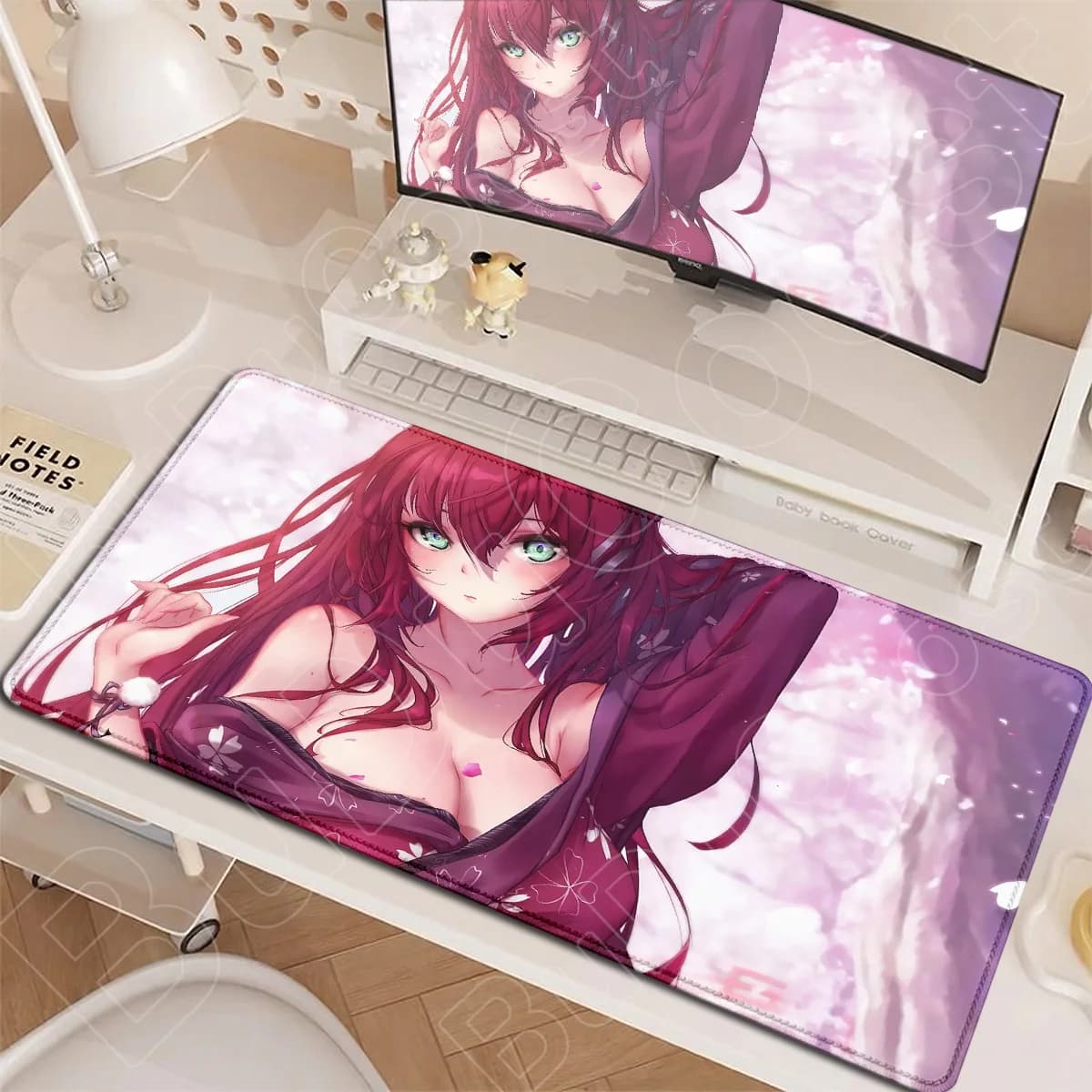 90x40cm High School DxD Office Locking Edge Computer Keyboard Mat Kawaii Anime Girls Rias Gremory Mouse Pad XXL Laptop Gamer Rug