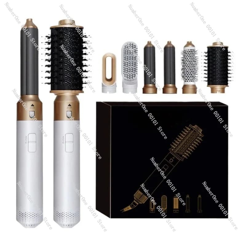 All In One Hair Dryer Brush Volumizer Curler Comb Hot Air Styling Tool Automatic Rotating Iron Salon Professional