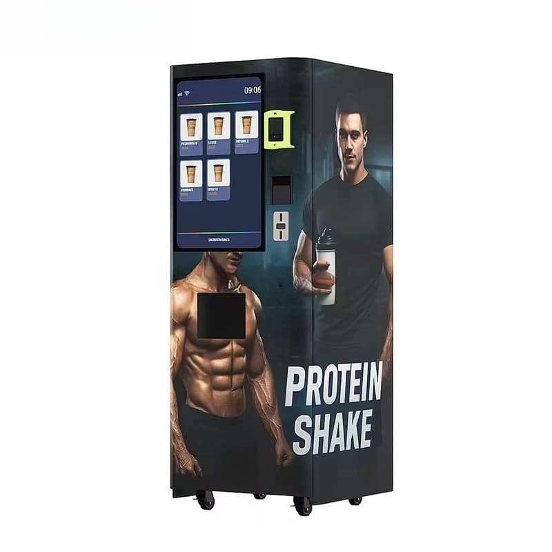 FOODLINE Custom Appearance Protein Drink Vendor Low Noise Motor Replaceable Powder Storage Canister
