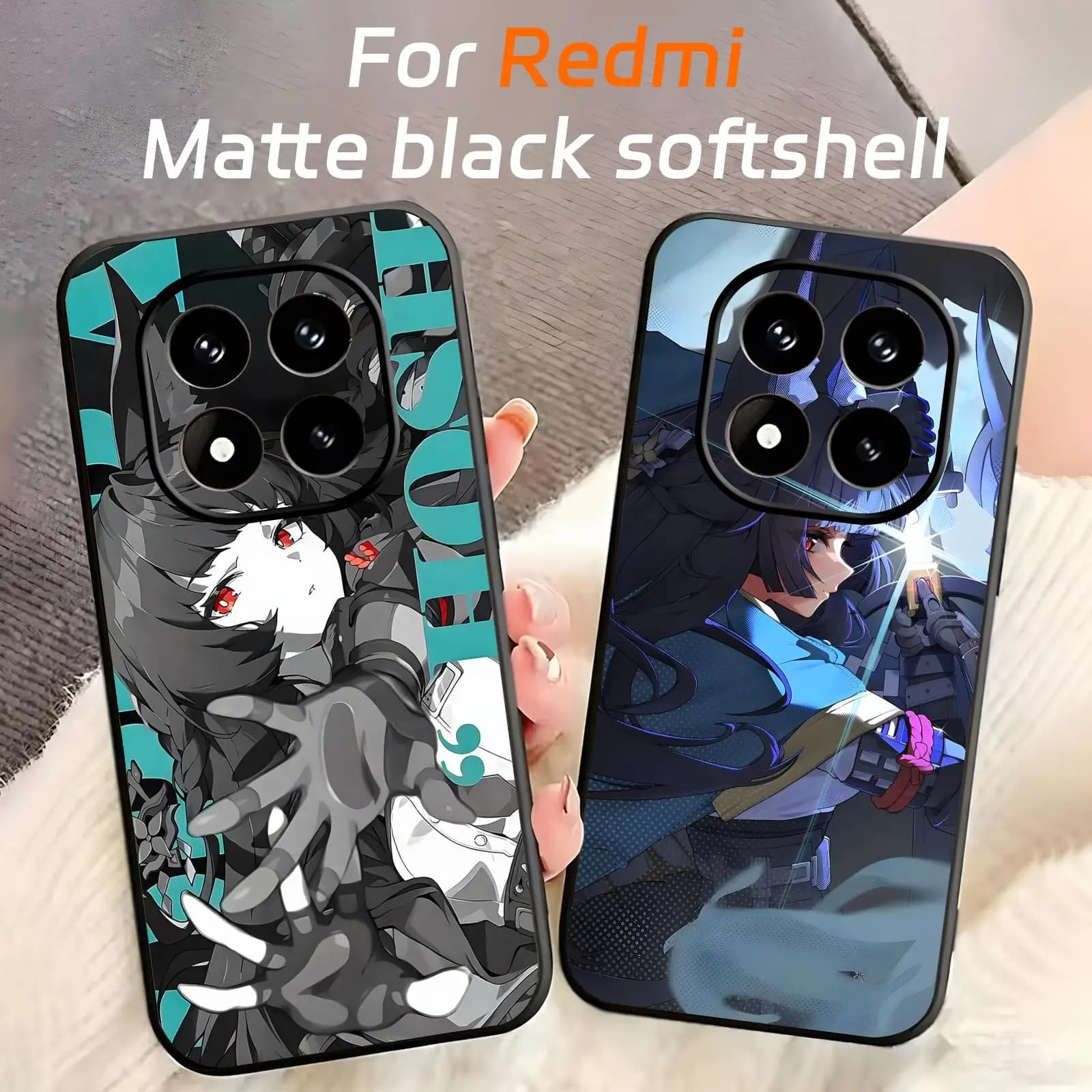 Zenless Zone Zero Miyabi Phone Case For Redmi Note15 14 13 12 11Pro Plus 5G 14C A3 Soft Black Phone Cover