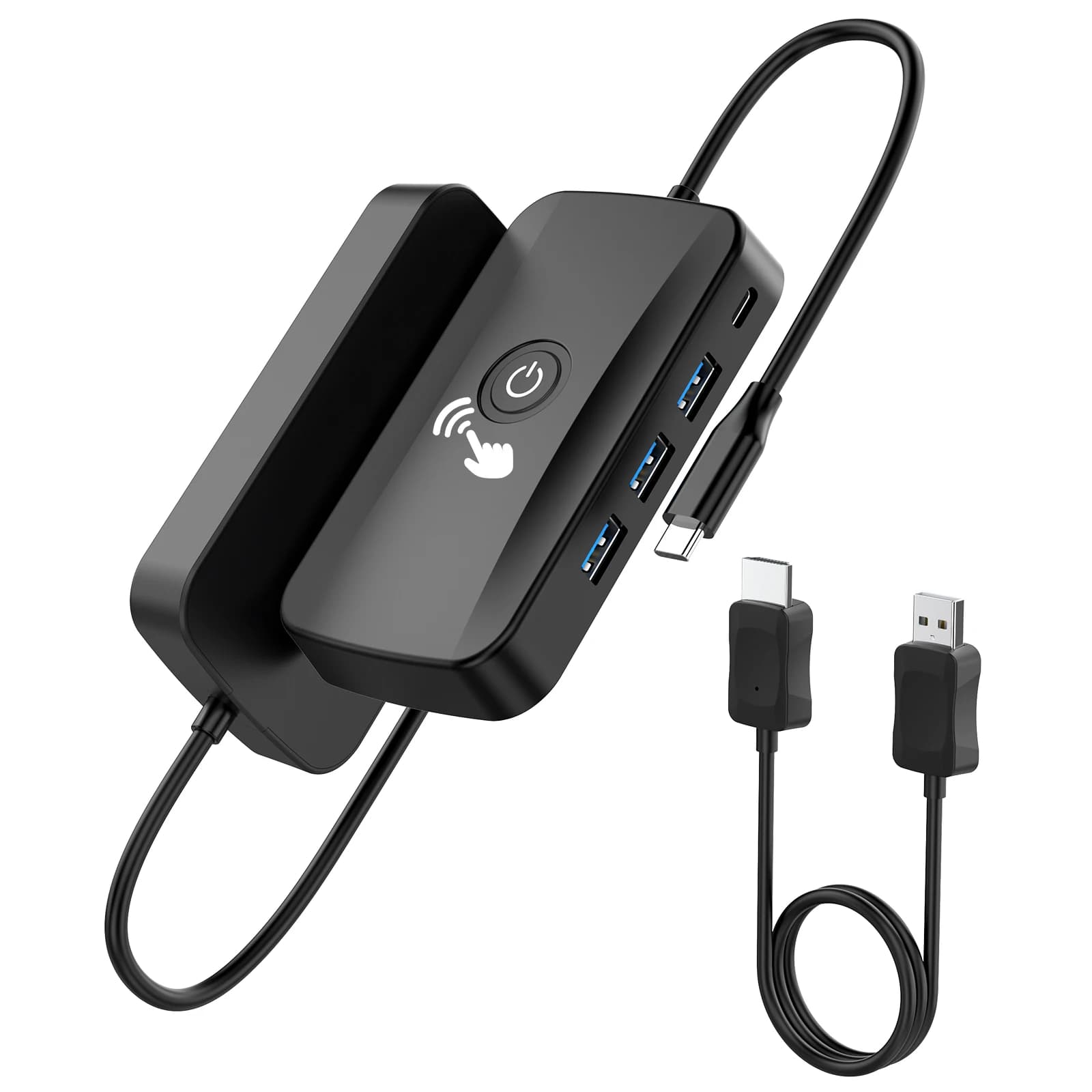 USB C Wireless HDMI Transmitter Receiver HDMI Extender Adapter for Streaming Video/Audio to HDTV/Projector/Monitor Phone/Laptop
