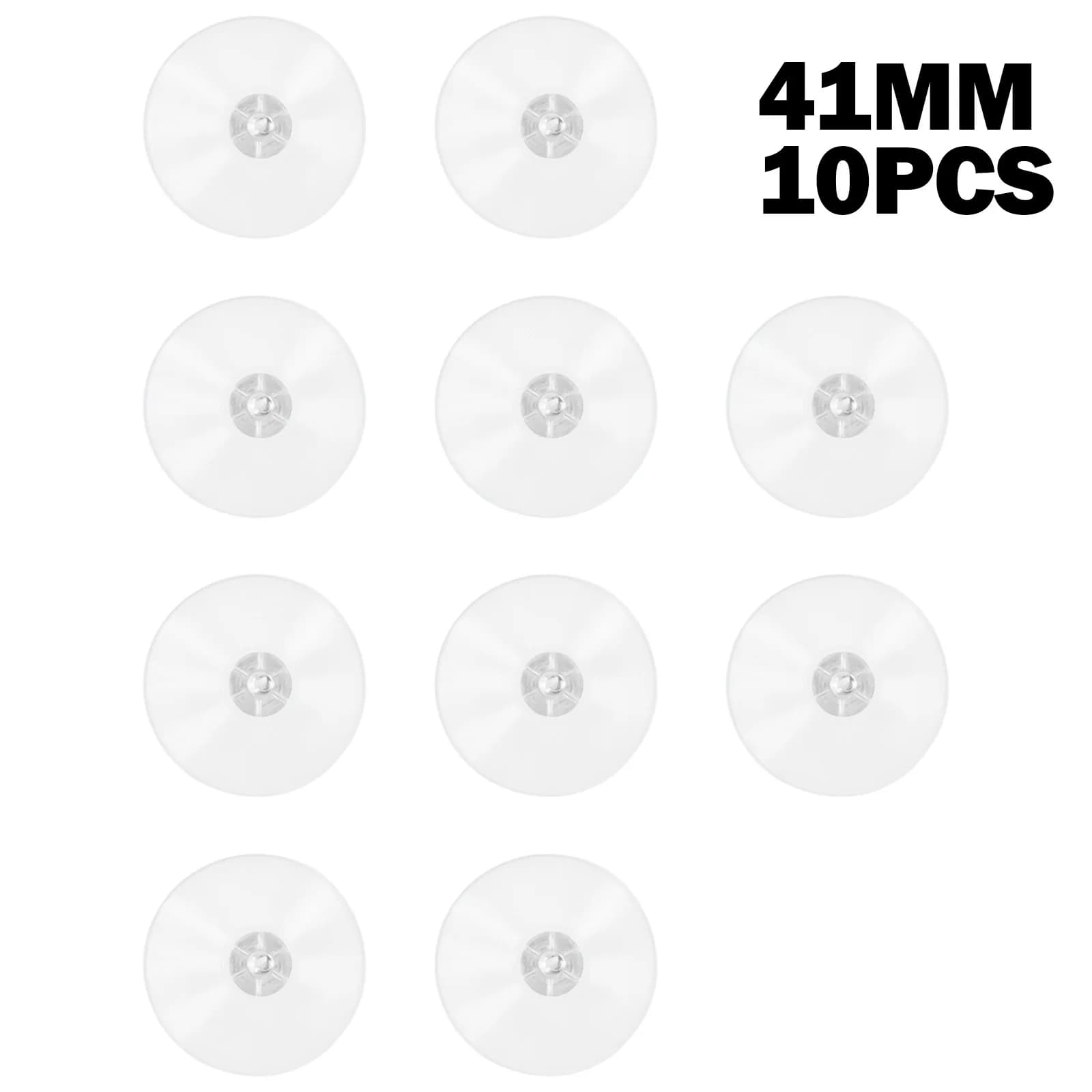 10pcs Clear Plastic Suction Cup Thumb Screw White Nut Rubber Casement Suckers PVC Strong Vacuum Suckers Hooks For Window Wall